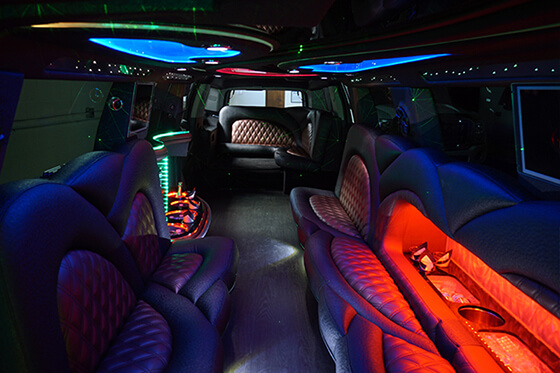 SUV limo interior