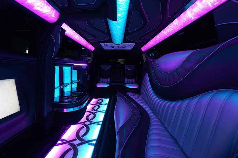 Party bus interior