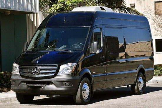 Black Sprinter van