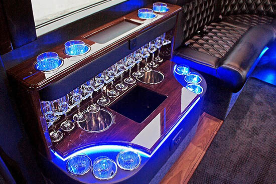 Sprinter van with built-in bars