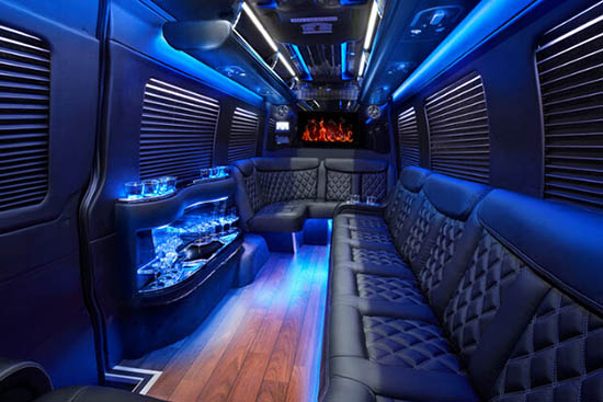 Sprinter van with comfortable seating