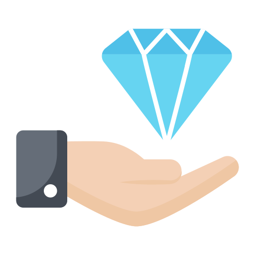 luxury diamond icon