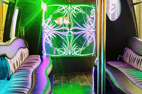 fun party bus interior