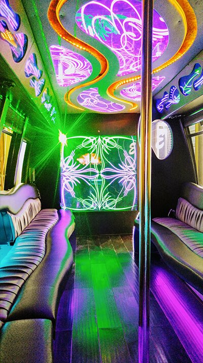 party bus interior